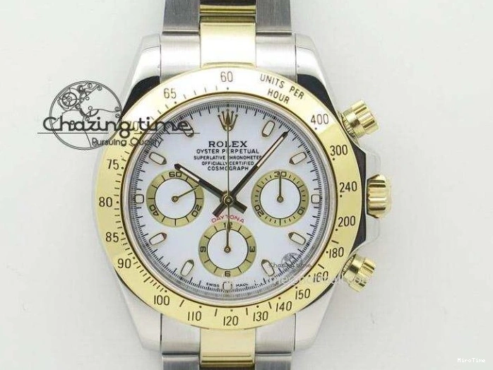 MiroTime 0303 YachtMaster II 116688 YG JF 1:1 Best Edition White Dial Blue Ceramic Bezel On YG Bracelet A Cozy 3577